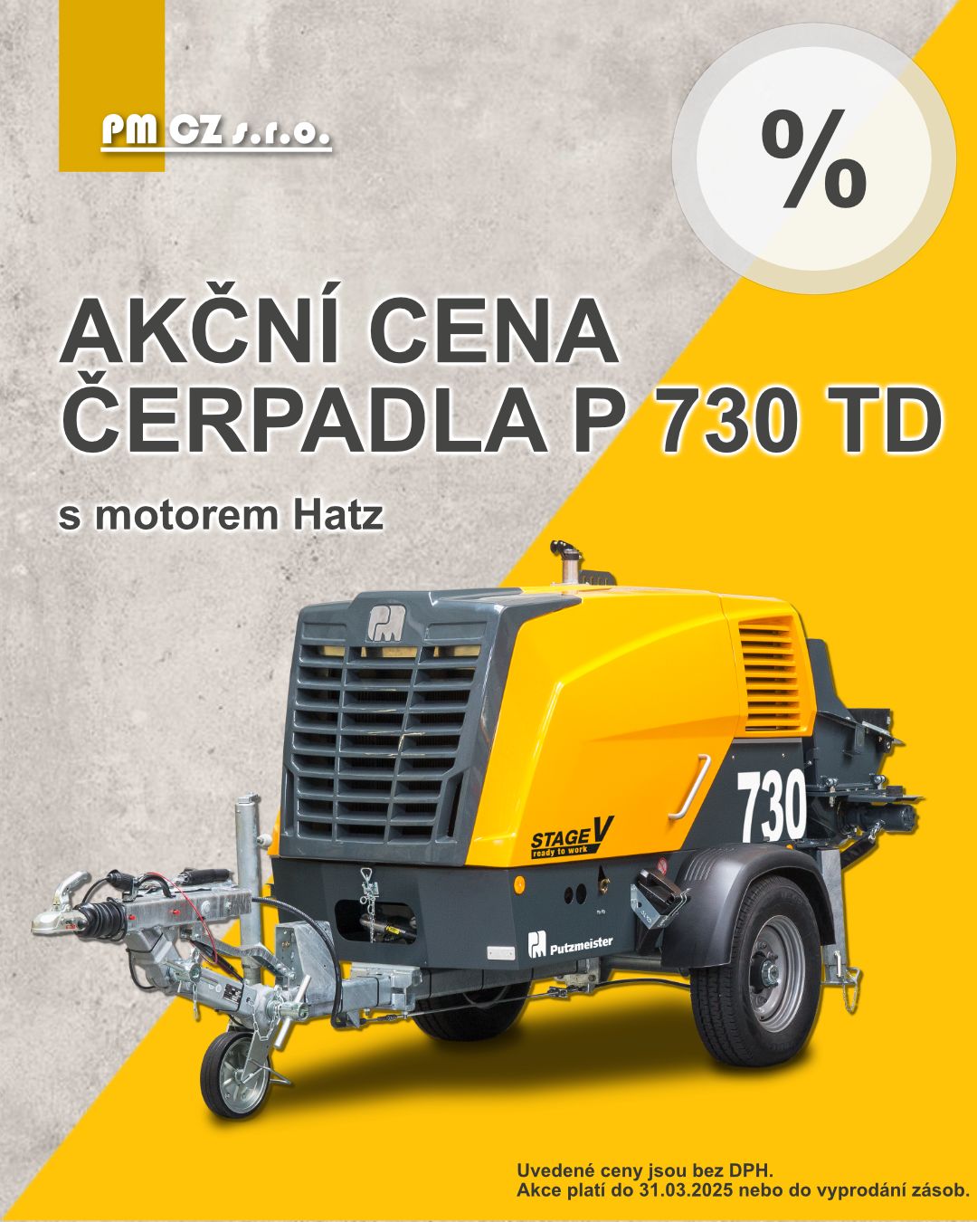 Akčn&iacute; cena p&iacute;stov&eacute;ho čerpadla P 730 TD