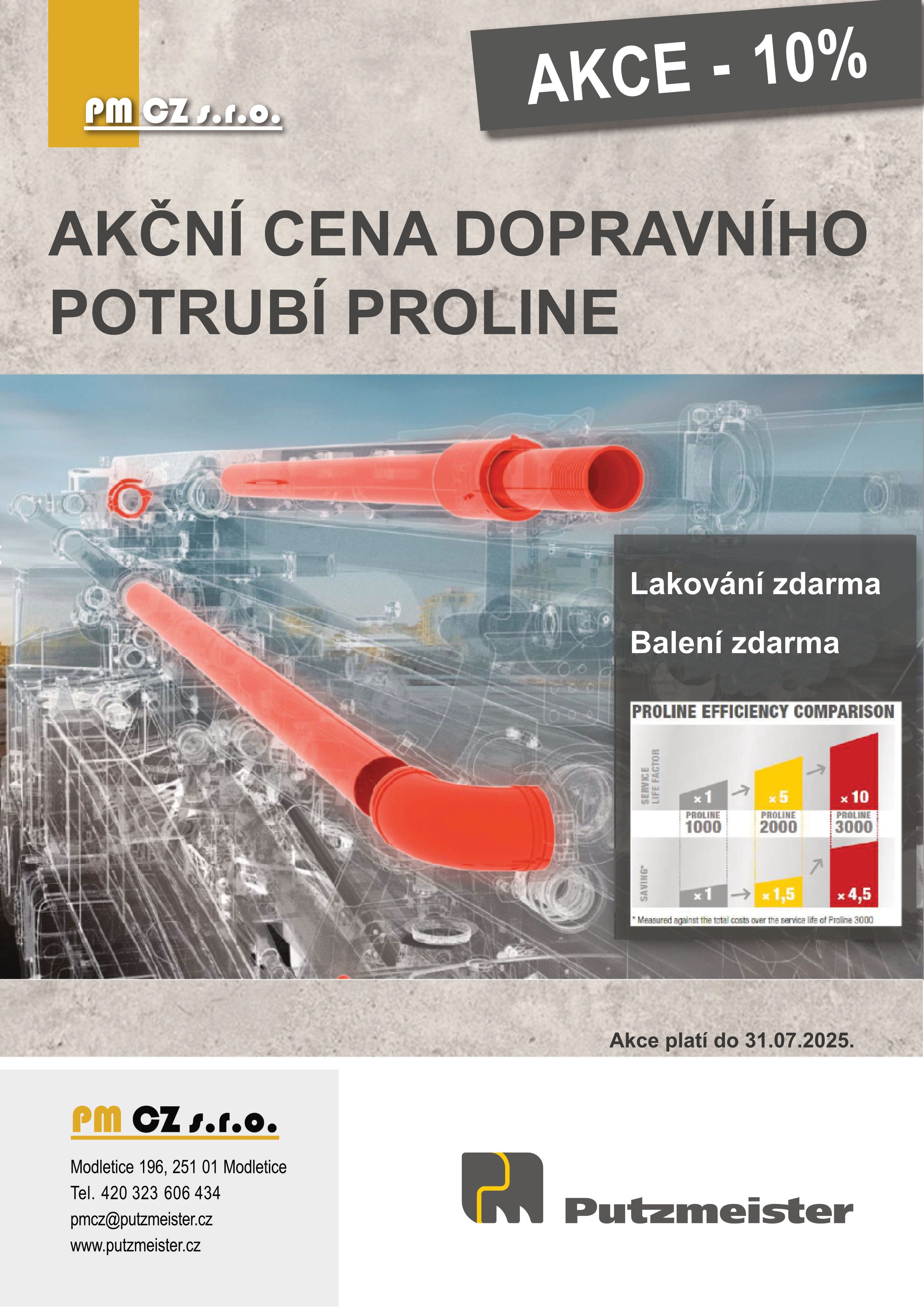 Akčn&iacute; cena dopravn&iacute;ho potrub&iacute; PROLINE