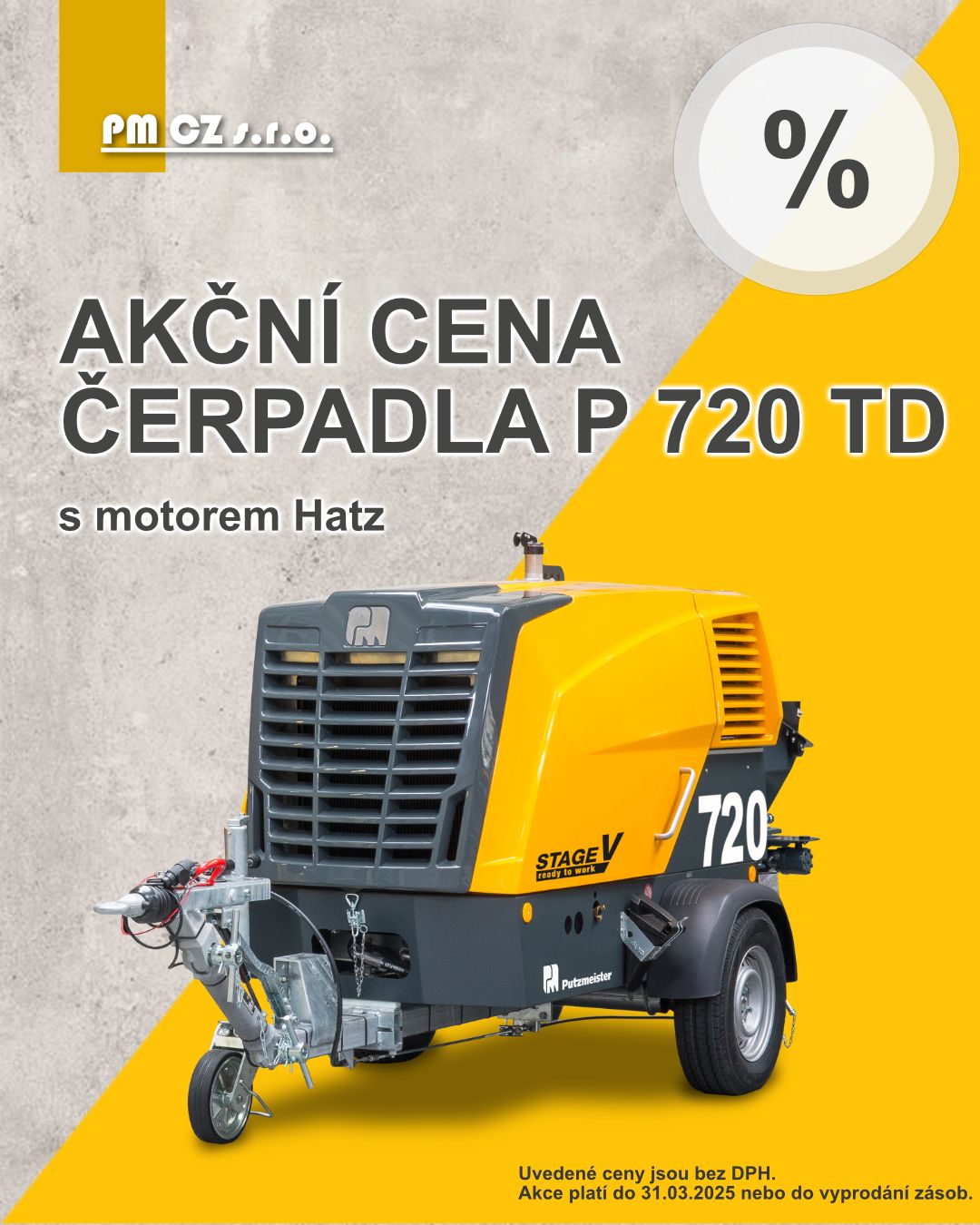 Akčn&iacute; cena p&iacute;stov&eacute;ho čerpadla P 720 TD